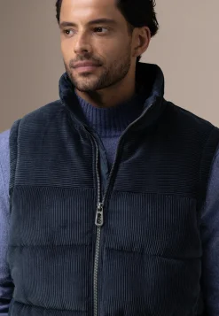 ATELIER corduroy bodywarmer met hoge kraag-State of Art Sale