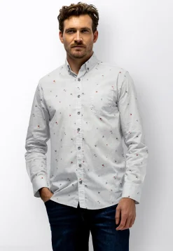 Button-down overhemd met bloemenprint-State of Art Best