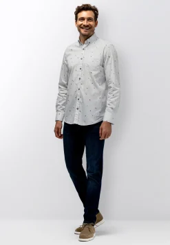 Button-down overhemd met bloemenprint-State of Art Best