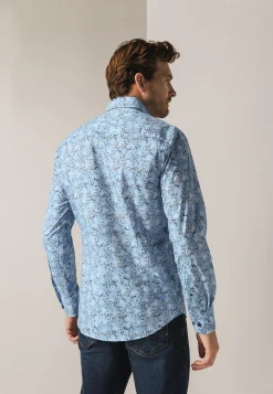 Button-down overhemd met botanische print-State of Art Discount