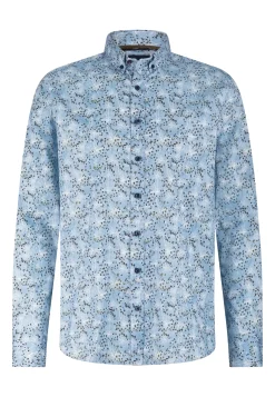 Button-down overhemd met botanische print-State of Art Discount