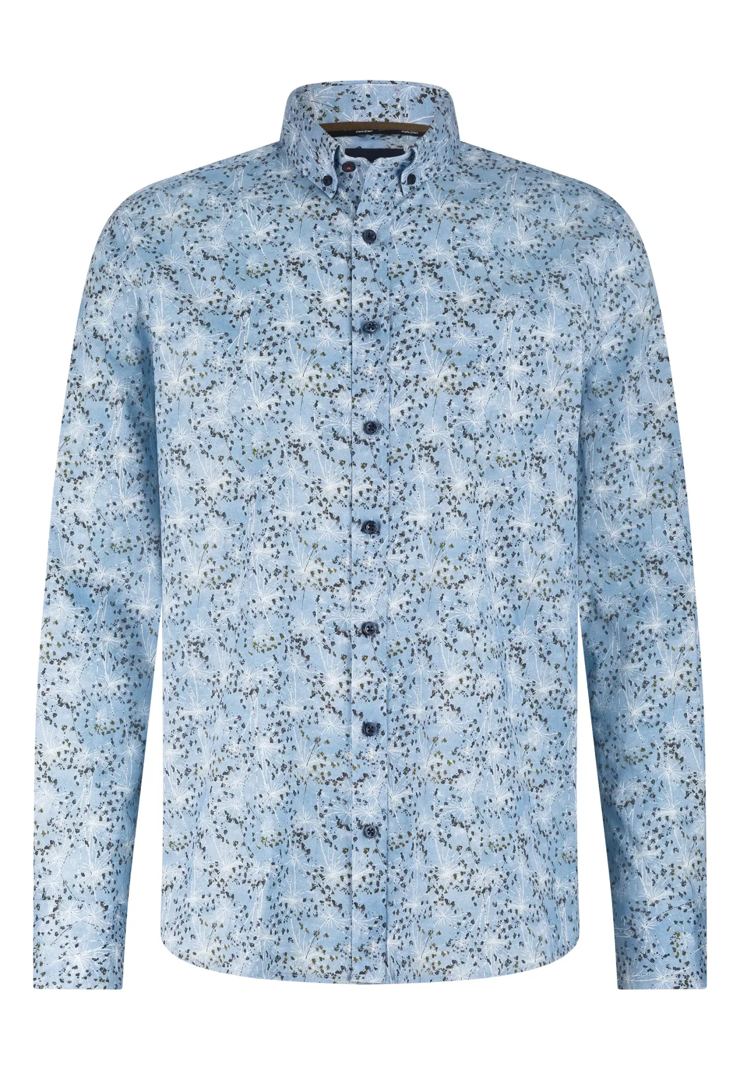 Button-down overhemd met botanische print-State of Art Discount