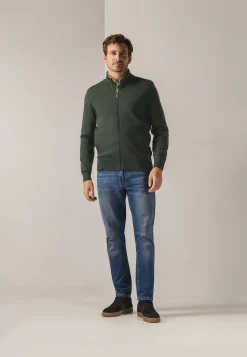 Dubbelgebreid vest met steekzakken-State of Art Online