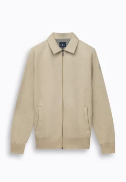 Dubbelgebreid vest van katoen-linnen-State of Art Sale