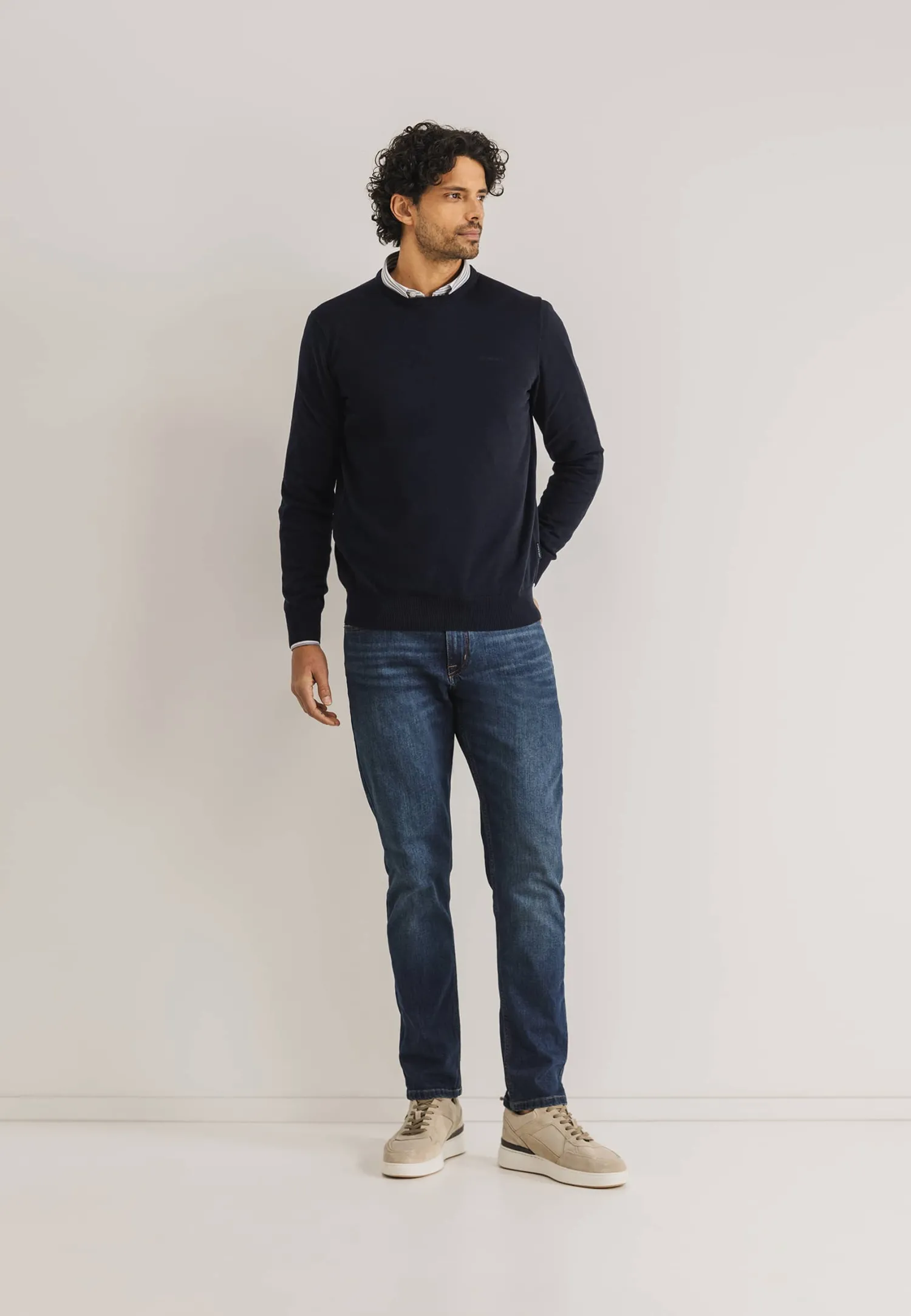 ESSENTIALS trui met ronde hals-State of Art Clearance