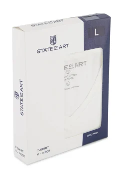 ESSENTIALS T-shirt met V-hals-State of Art Online