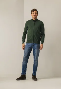 Fijngebreid vest met rits-State of Art Outlet