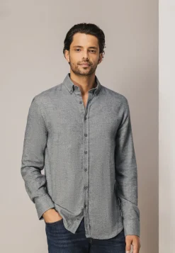 Gebreid overhemd van katoen-State of Art Clearance