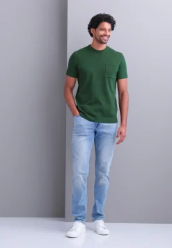 Gebreid T-shirt met borstzak-State of Art Online