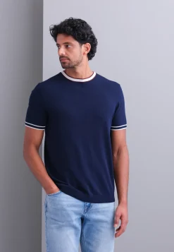Gebreid T-shirt van een lyocellmix-State of Art Outlet