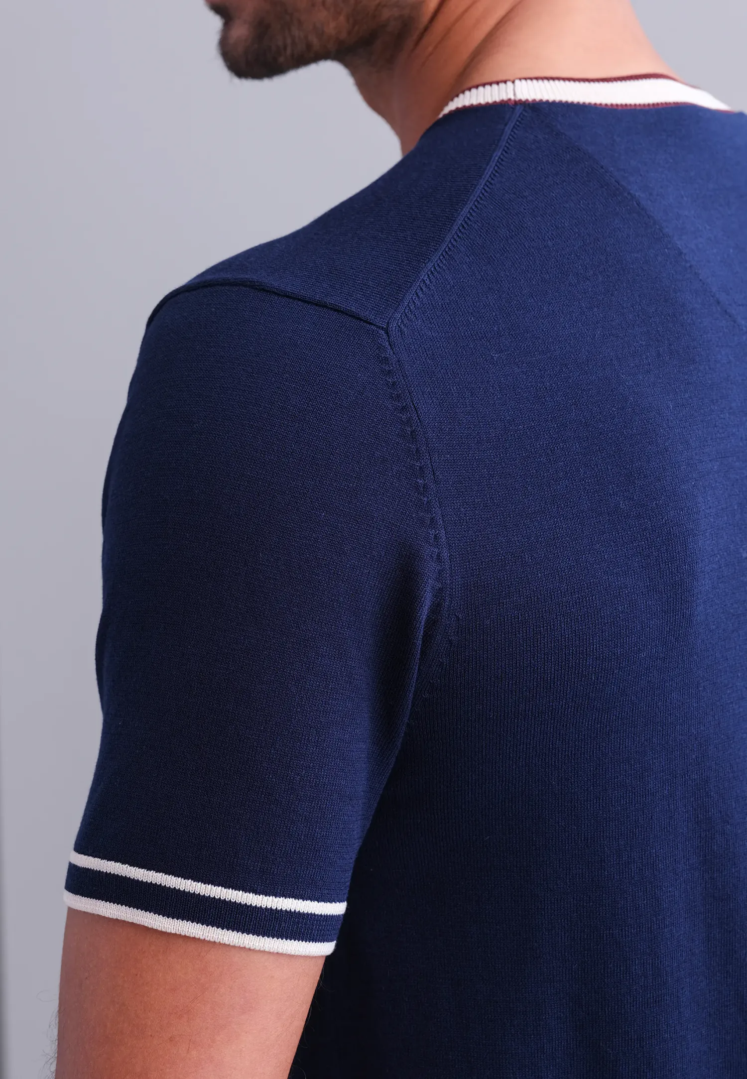 Gebreid T-shirt van een lyocellmix-State of Art Outlet