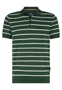 Gebreide polo met streepmotief-State of Art Outlet