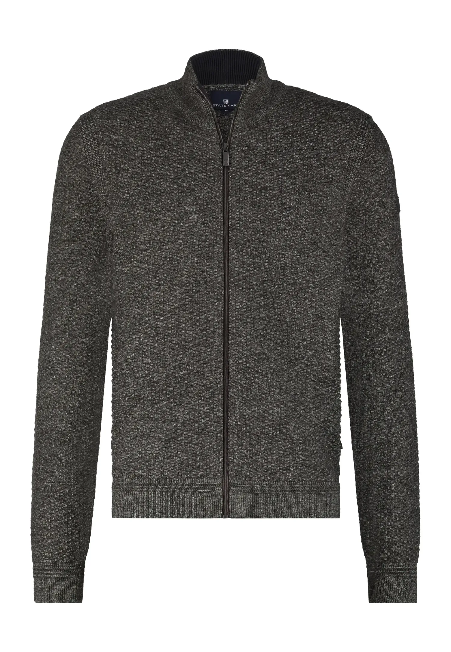 Gemêleerd vest met structuurdessin-State of Art Clearance
