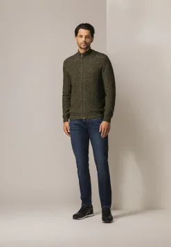 Gemêleerd vest met structuurdessin-State of Art Best