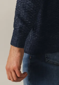 Gemêleerd vest met structuurdessin-State of Art Discount