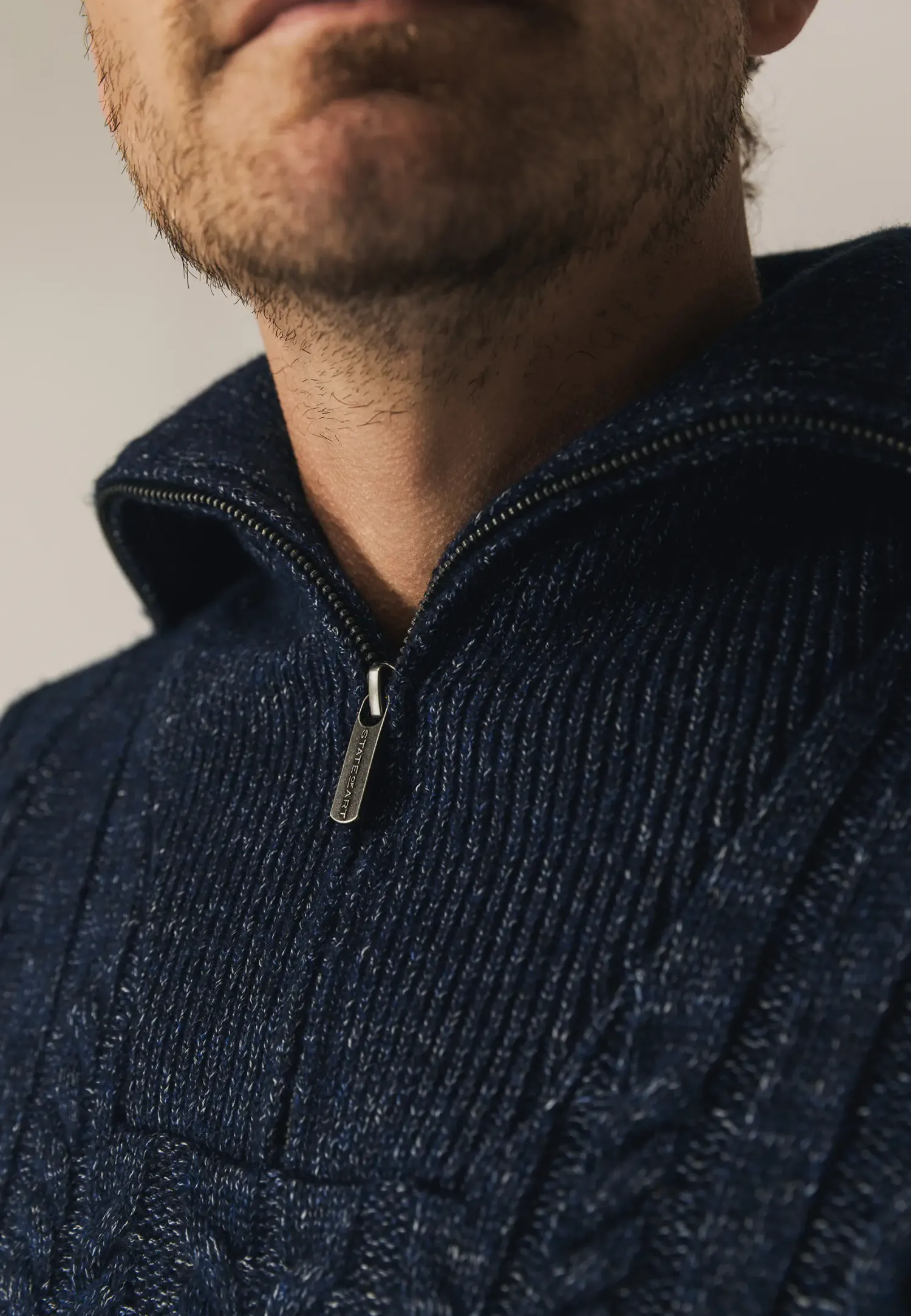 Gemêleerde schipperstrui-State of Art Clearance