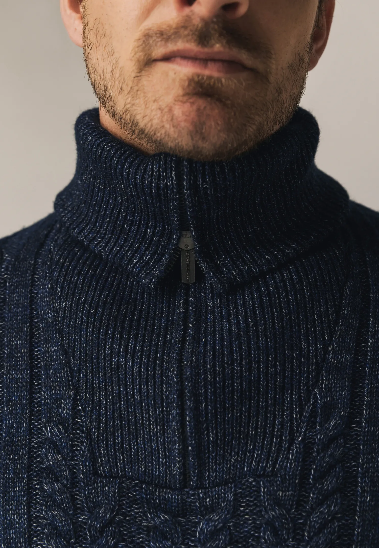 Gemêleerde schipperstrui-State of Art Clearance
