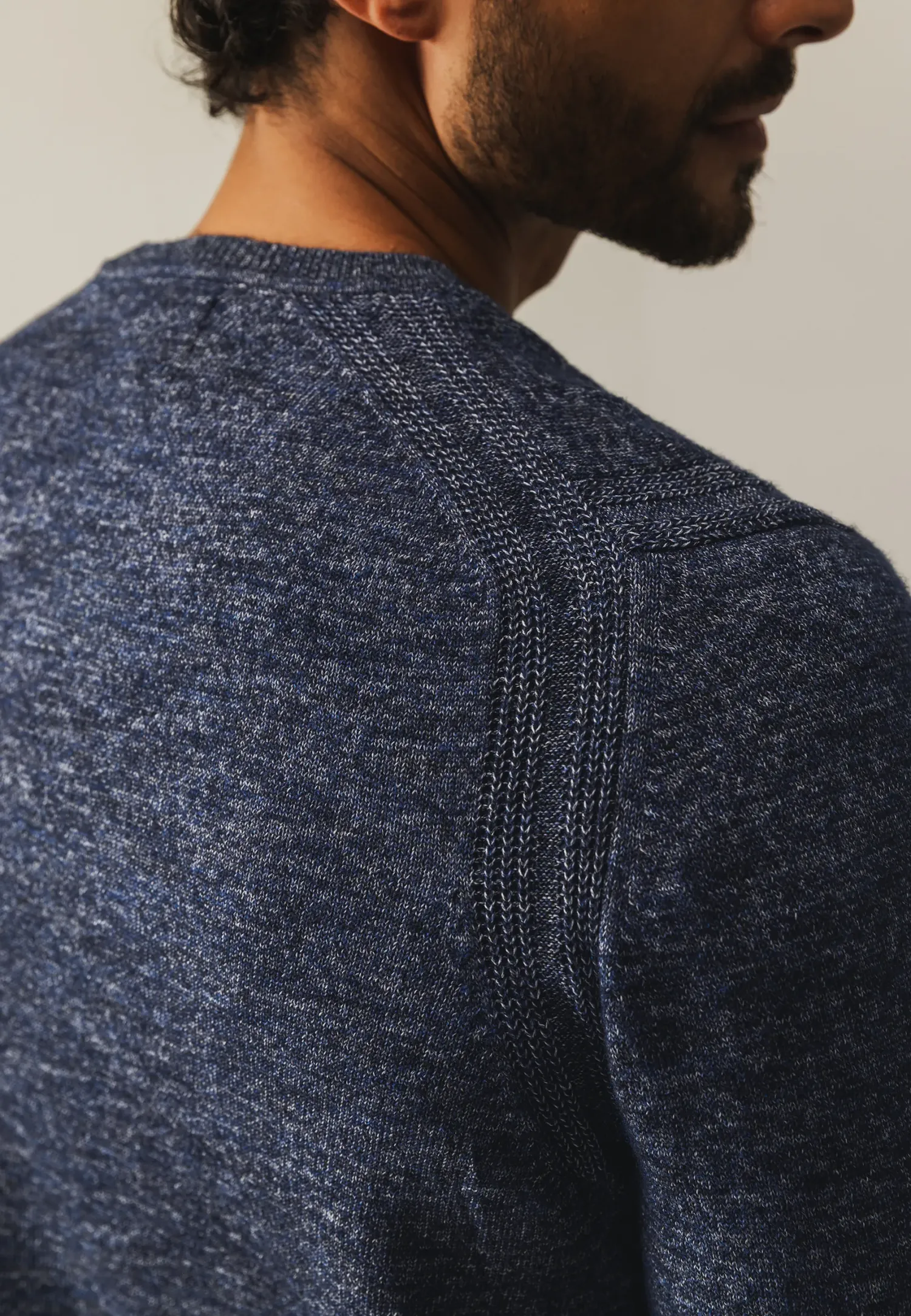 Gemêleerde trui met ribdetails-State of Art Discount