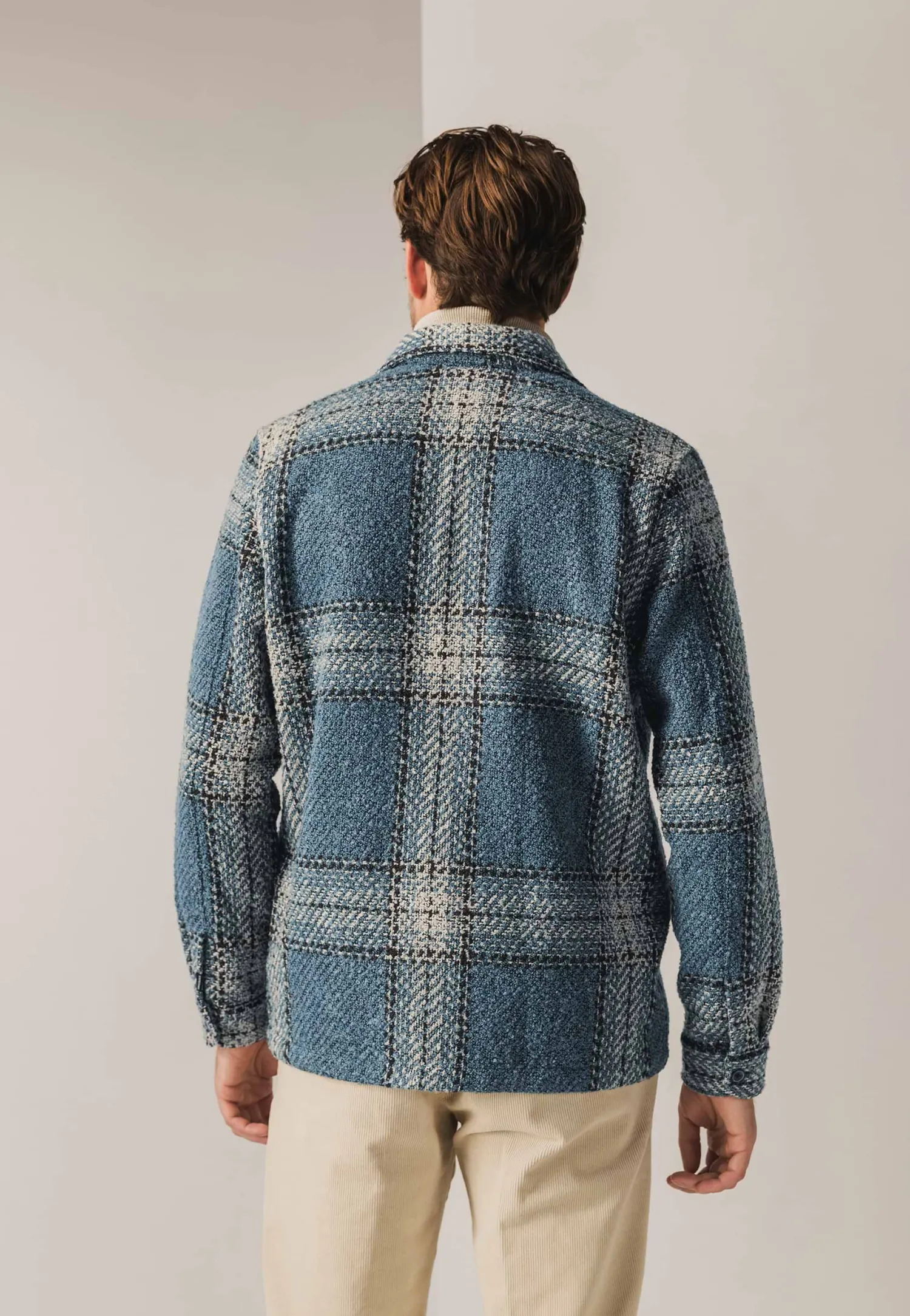 Geruit overshirt met borstzakken-State of Art Best