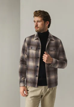 Geruit overshirt met klepzakken-State of Art New