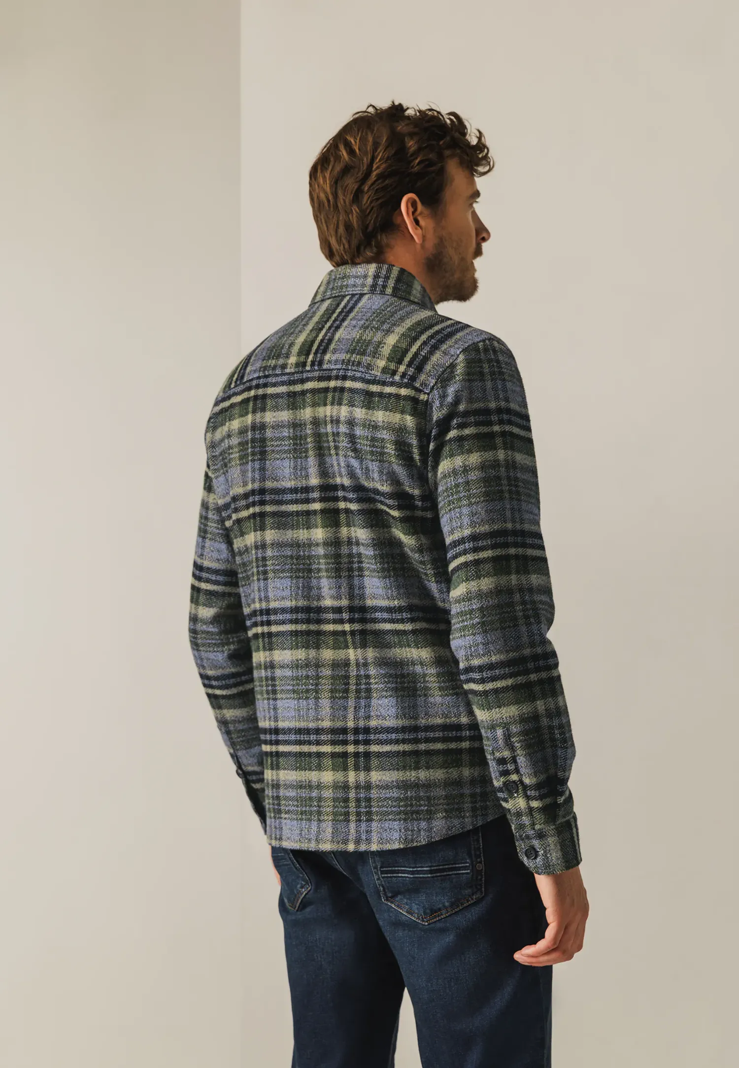 Geruit overshirt van twillstof-State of Art Discount