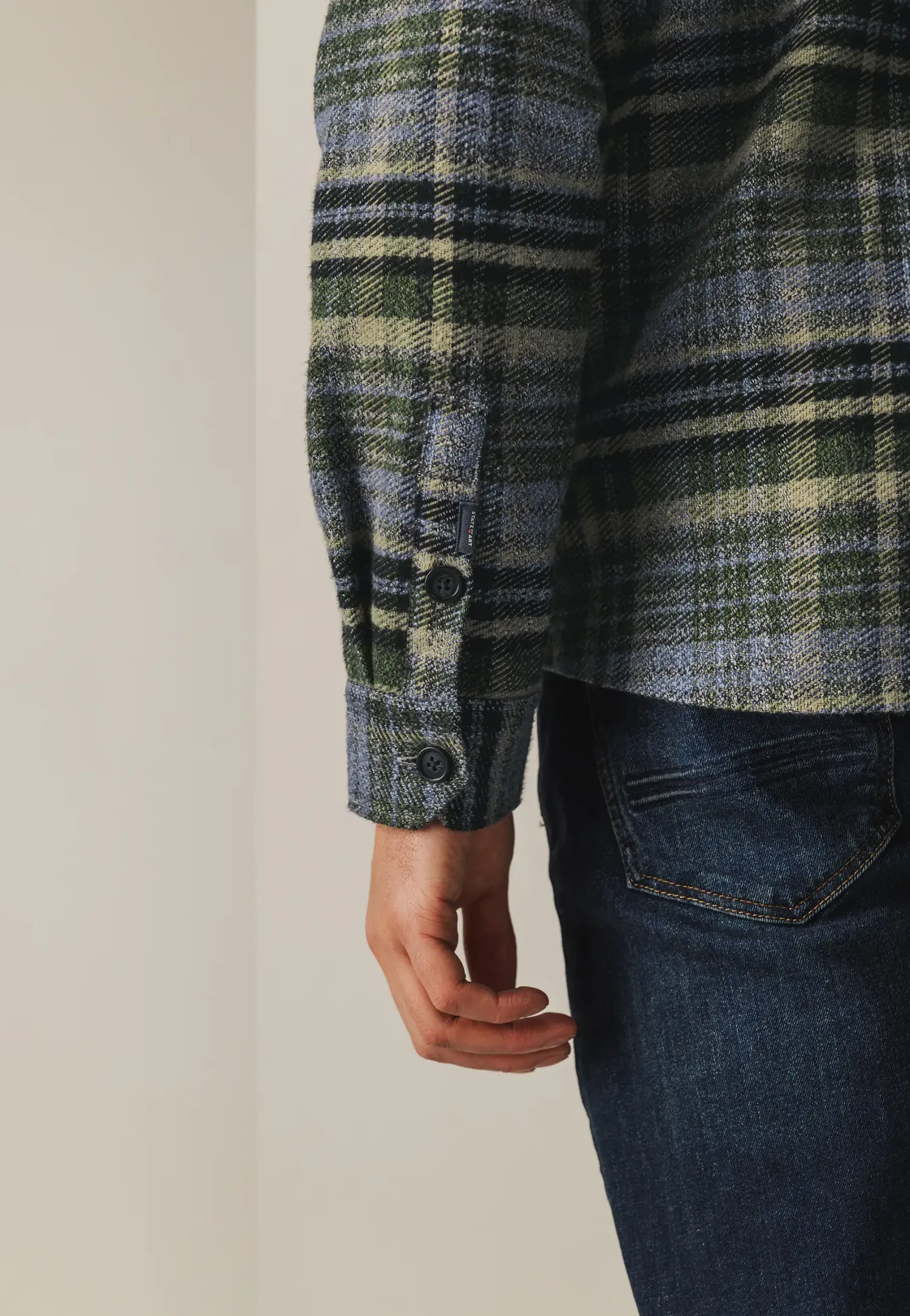 Geruit overshirt van twillstof-State of Art Discount