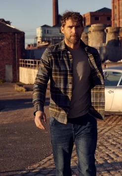 Geruit overshirt van twillstof-State of Art Discount