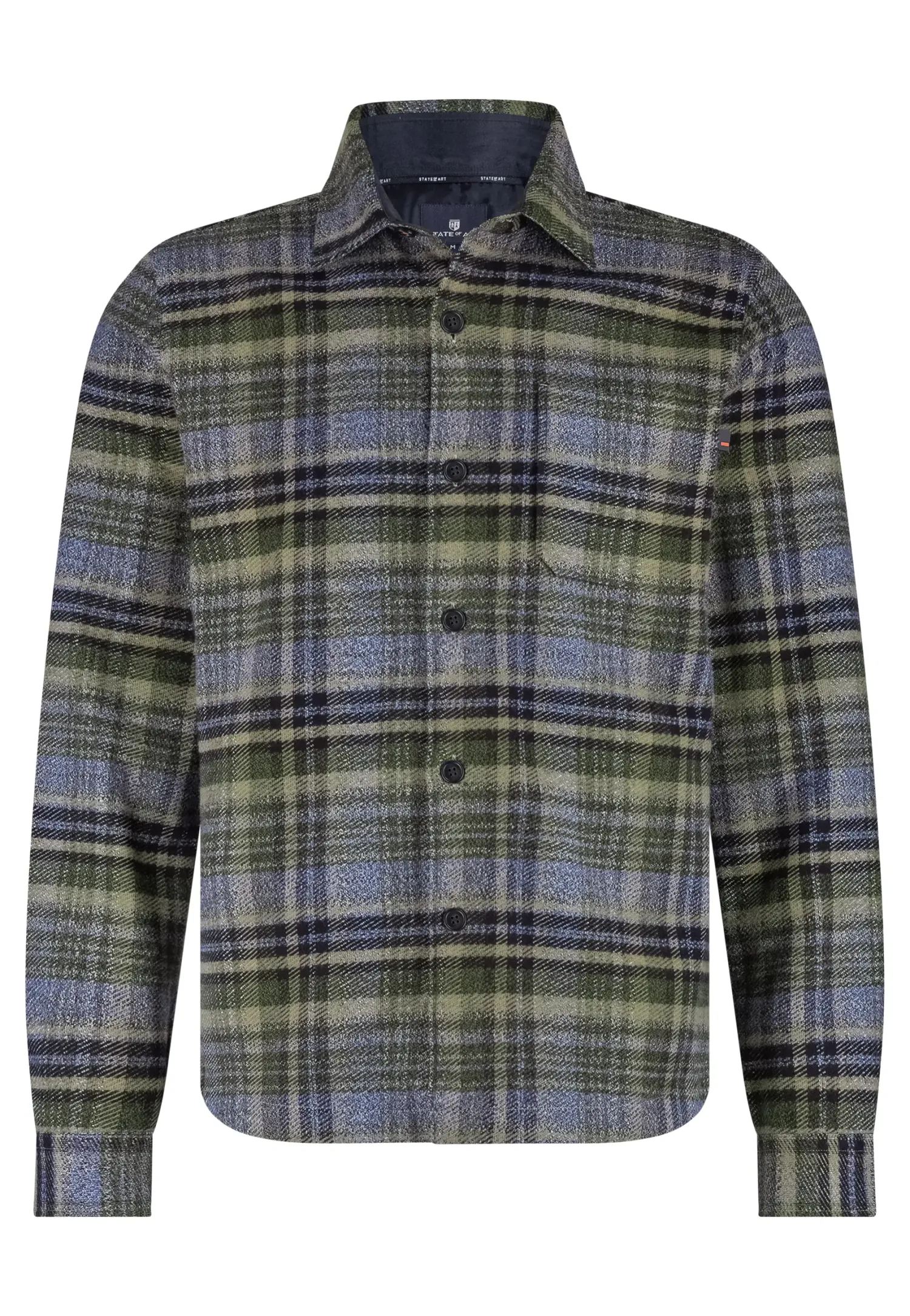Geruit overshirt van twillstof-State of Art Discount
