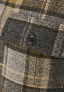Geruit overshirt van wolmix-State of Art Best
