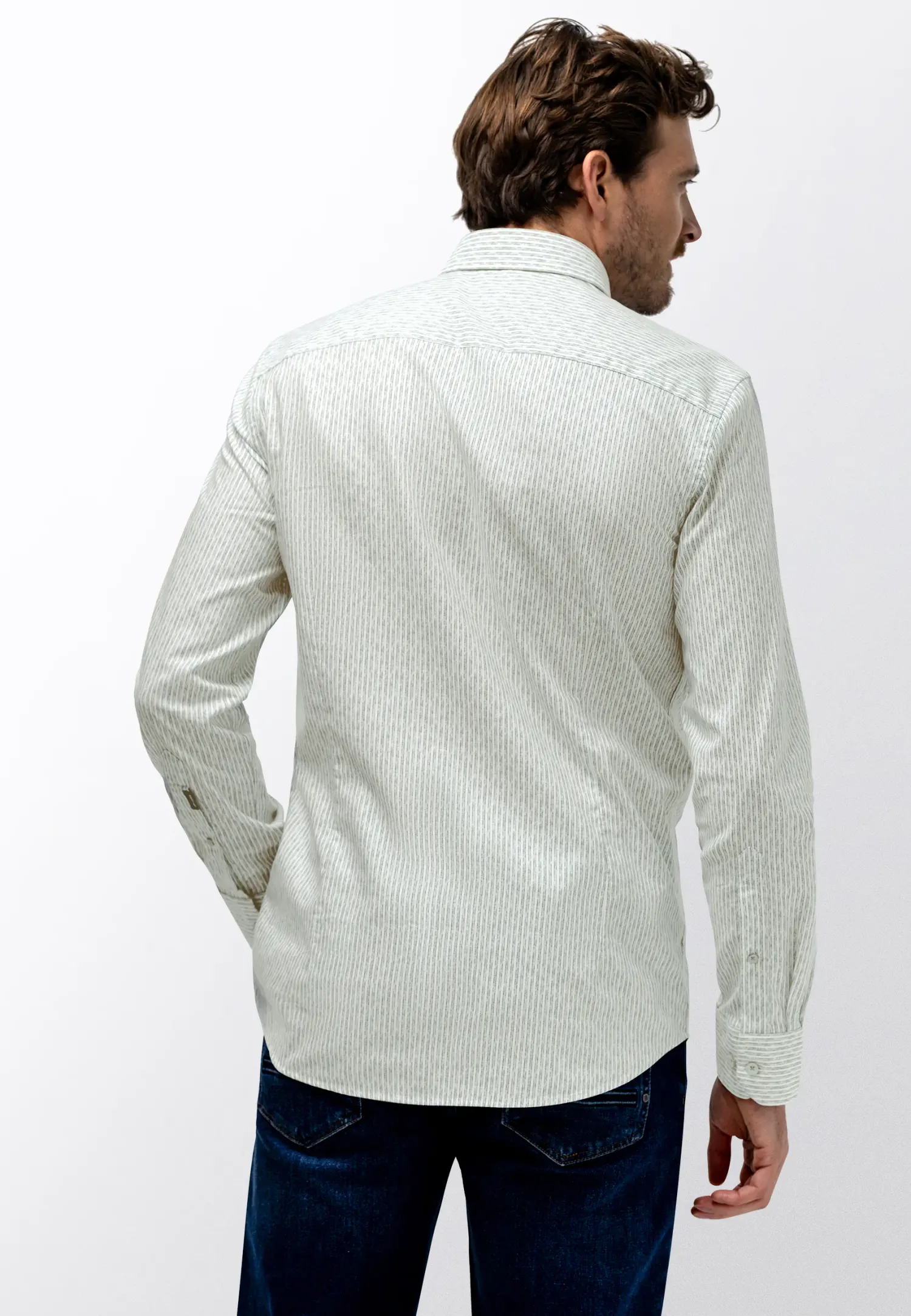 Gestreept poplin overhemd-State of Art Hot