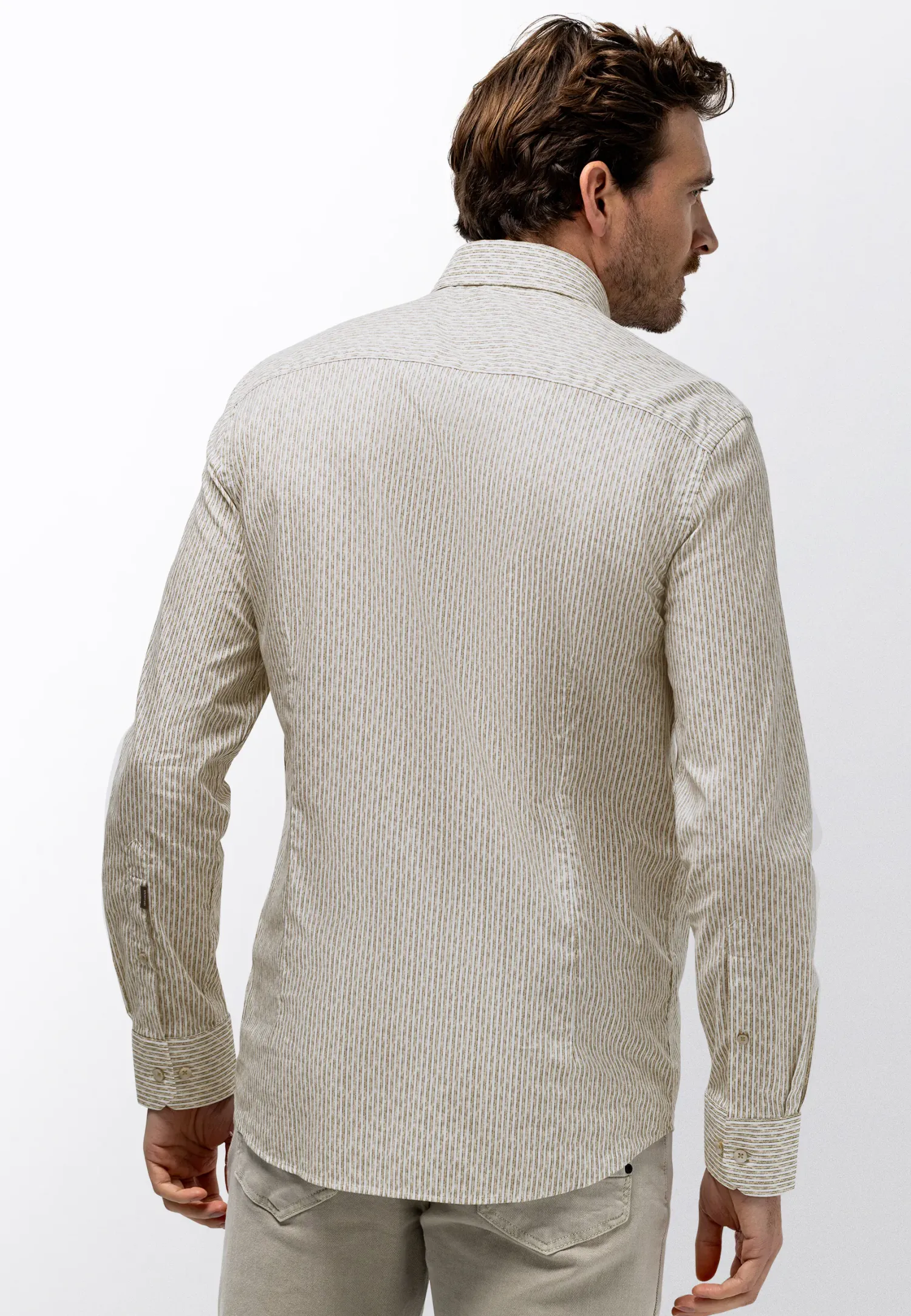 Gestreept poplin overhemd-State of Art Hot