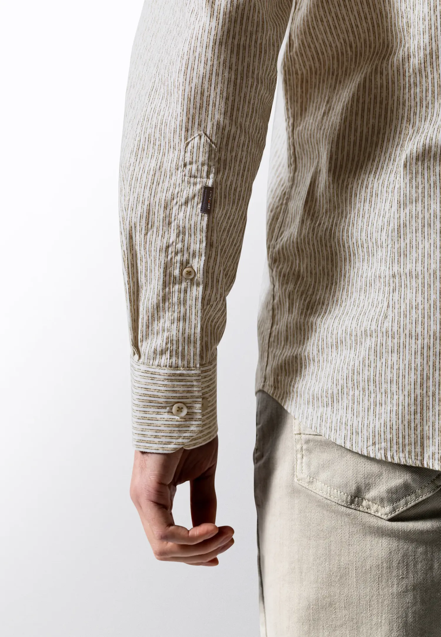 Gestreept poplin overhemd-State of Art Hot