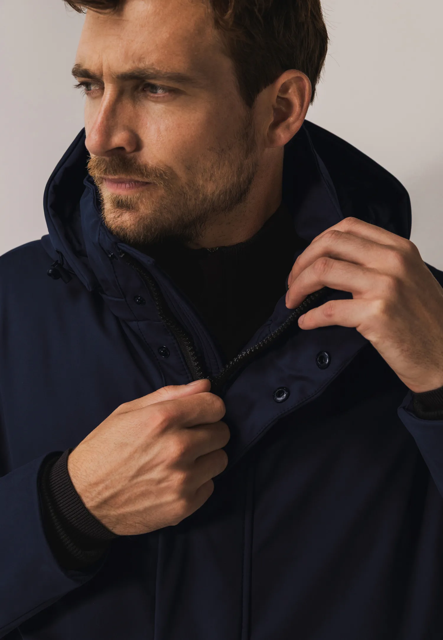 Gewatteerde parka met capuchon-State of Art