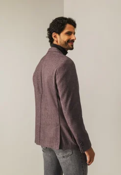 Halfgevoerde blazer met gemêleerd dessin-State of Art