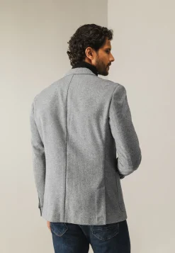 Halfgevoerde blazer met gemêleerd dessin-State of Art Online