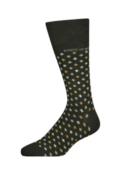 Jacquard sokken met een ruitpatroon-State of Art Clearance
