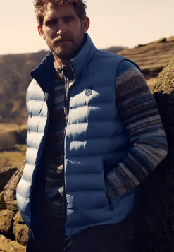 Omkeerbare bodywarmer met hoge kraag-State of Art Outlet