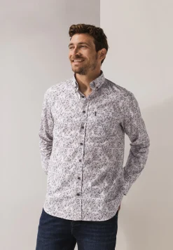Overhemd met bloemenprint-State of Art Discount