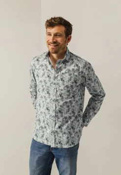 Overhemd met bloemenprint-State of Art Hot