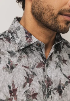 Overhemd met een botanische print-State of Art Outlet