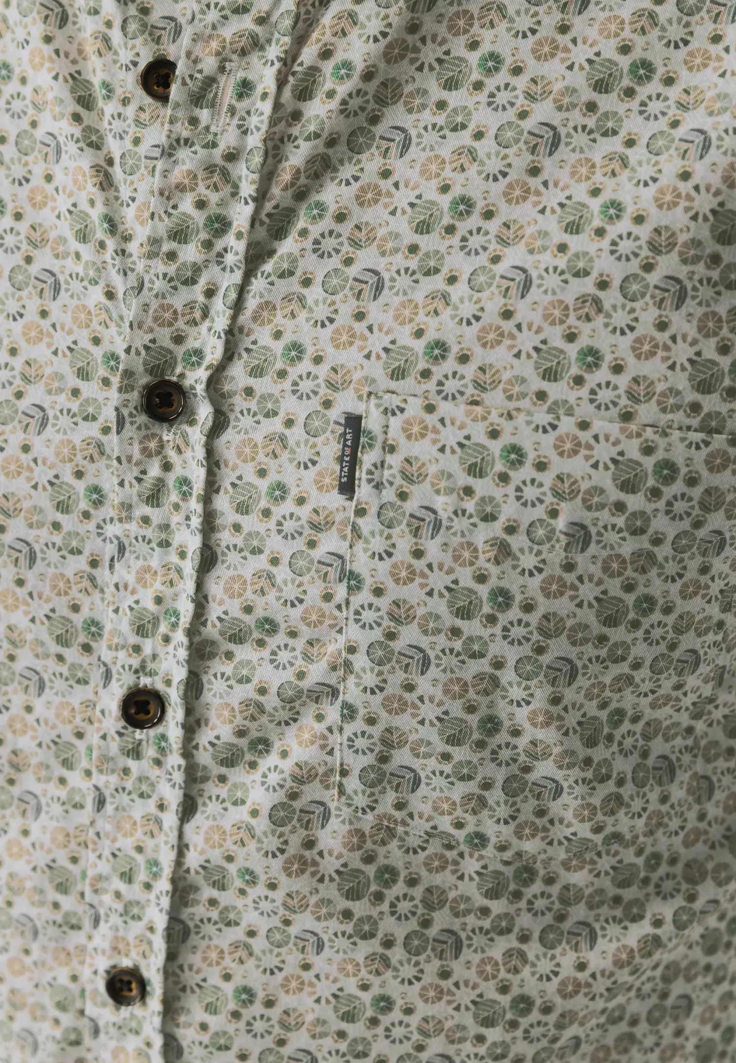Overhemd met geometrische print-State of Art Clearance
