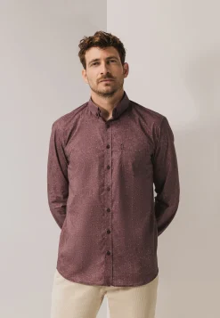 Overhemd met subtiele all-over print-State of Art New