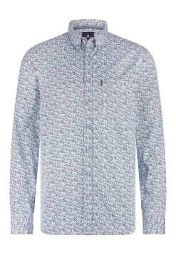 Poplin overhemd met all-over print-State of Art Best