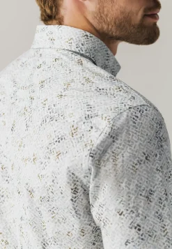 Poplin overhemd met all-over print-State of Art Hot