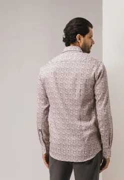 Poplin overhemd met all-over print-State of Art Online