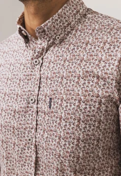 Poplin overhemd met all-over print-State of Art Online
