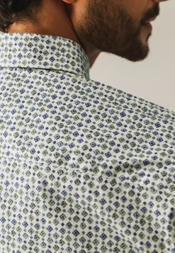 Poplin overhemd met all-over print-State of Art New
