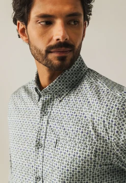 Poplin overhemd met all-over print-State of Art New
