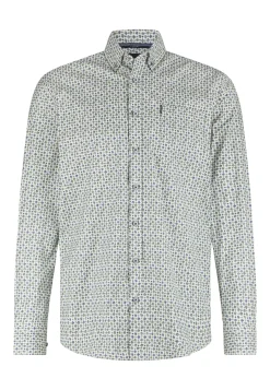 Poplin overhemd met all-over print-State of Art New