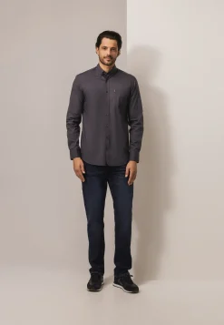 Regular fit overhemd met all-over print-State of Art Hot